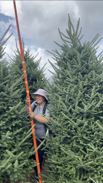 Lucy With measuring stick